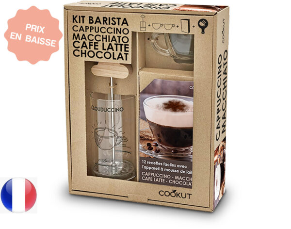 kit barista cafe latte et chocolat