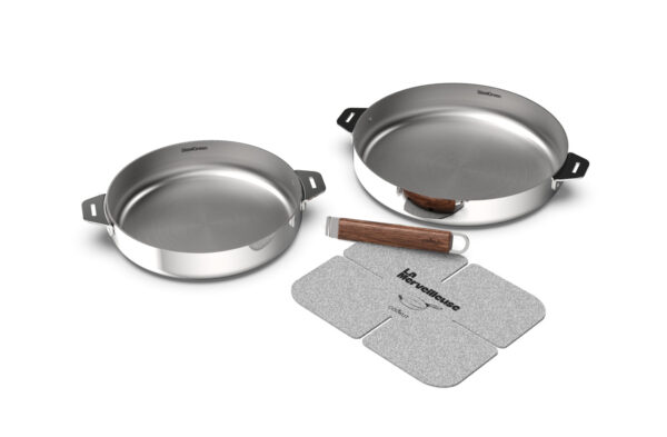 cookut casserole lot de 2 inox